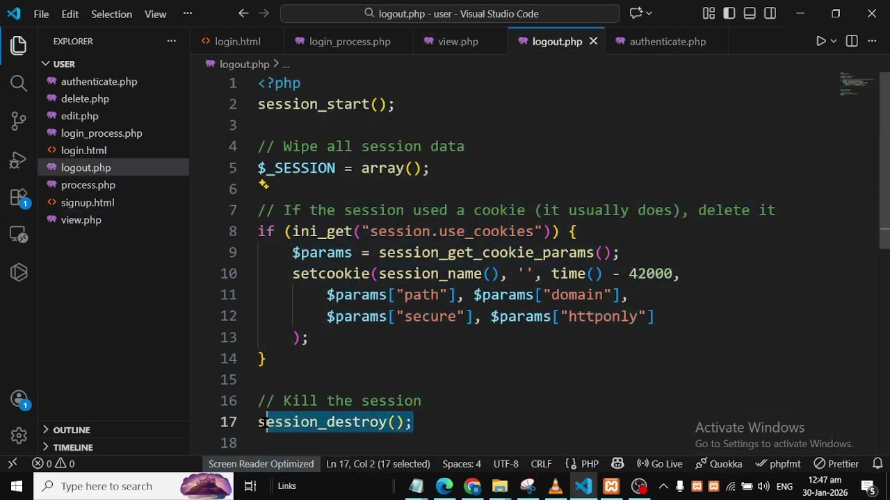 Securing Login System Part 02