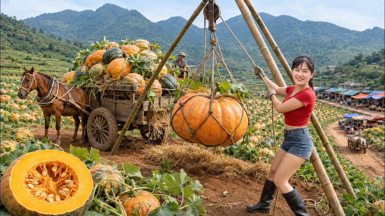 Harvesting Giant Pumpkins | Farm to Market