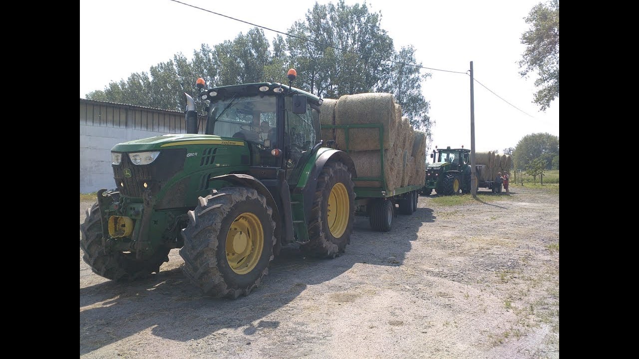 Svoz sena 2019 I zapadlý kamion I Grain a.s. I John Deere, Zetor, JCB, Pronar a MAN