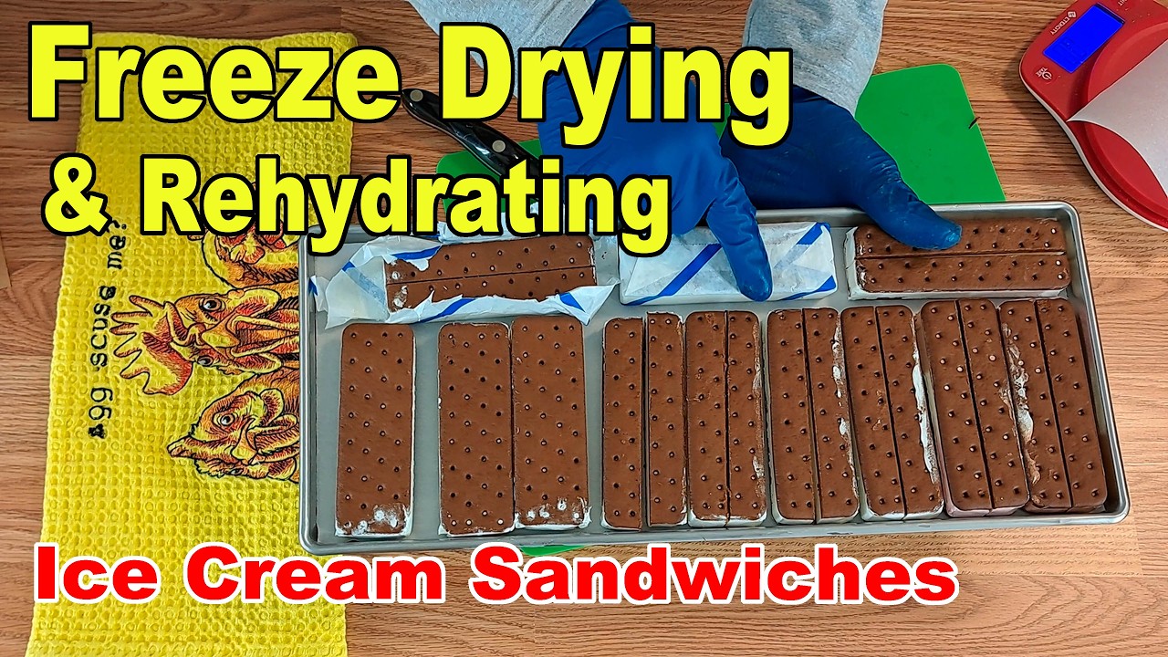 Freeze Drying Ice Cream Sandwiches for #1 Son (& Making Chocolate Milkshakes)