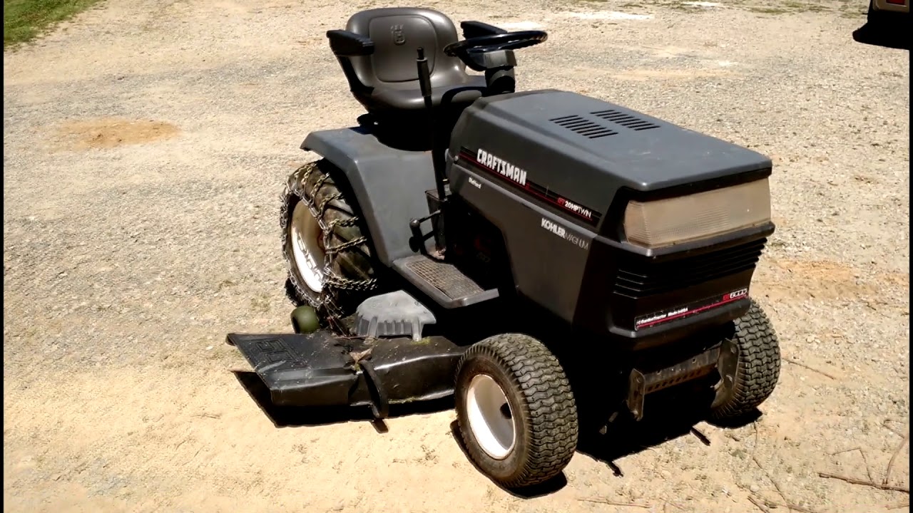 Craftsman II GT 6000 First Cut Of The Season.