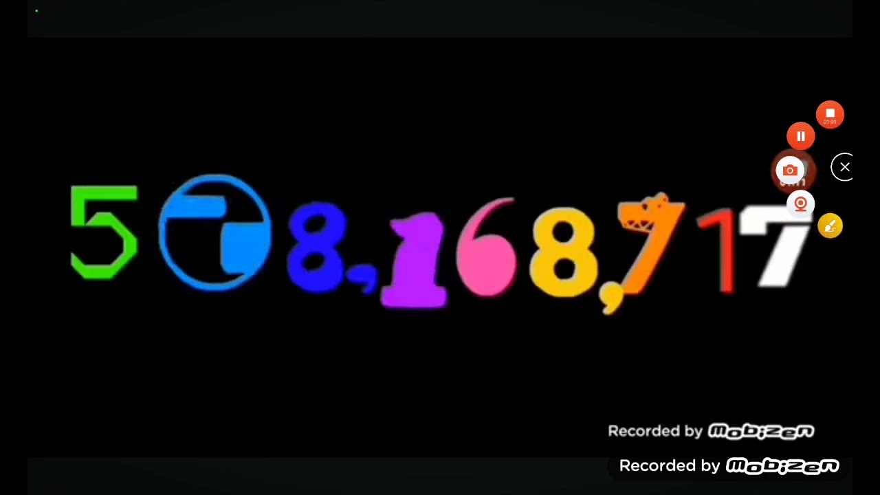 Number 0 to 1 quadrillion with sound
