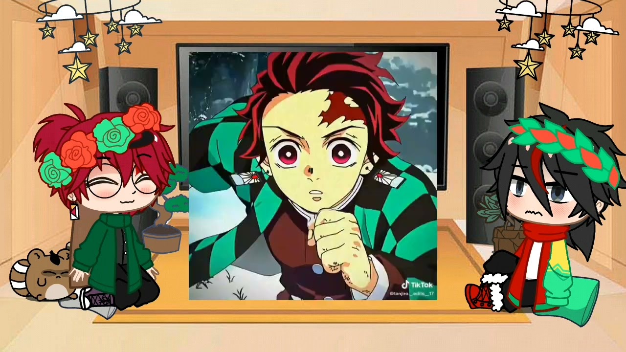 tanjiro kamado y giyuu tomioka reaccionan a su ship #giyuutan #fypシ