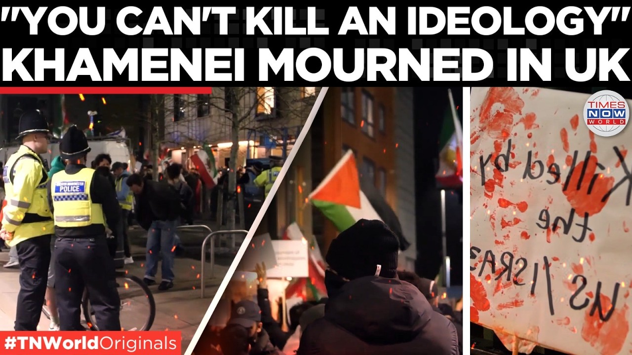 WATCH: Tensions Flare in Manchester as Vigil for Dead Ayatollah is Met by Trump Supporters