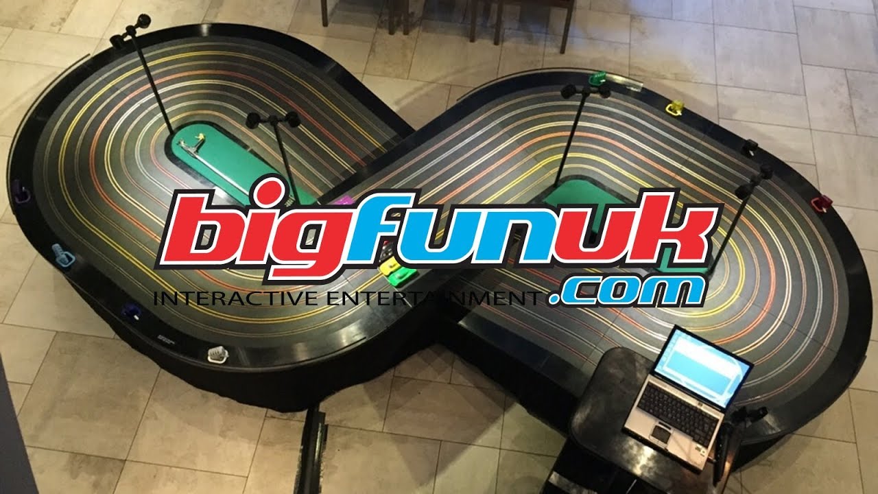www.BigFunUK.com  8 Lane Slot Car Hire Hire