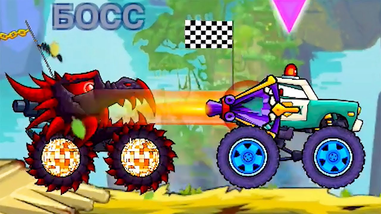 КРАСНАЯ МАШИНКА и ХИЩНЫЕ МАШИНЫ #3! Мультик по игре Car Eats Car 4 МУЛЬТИПЛЕЕР