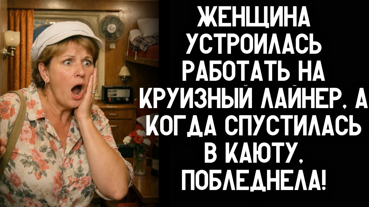 Женщина устроилась работать на круизный лайнер, а когда спустилась в каюту, потеряла дар речи!