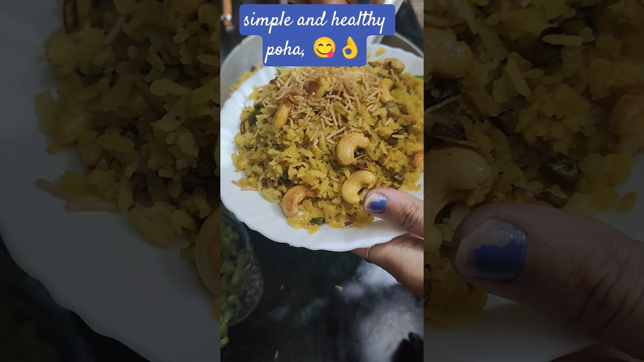 🤩5 minut mein healthy poha 😋