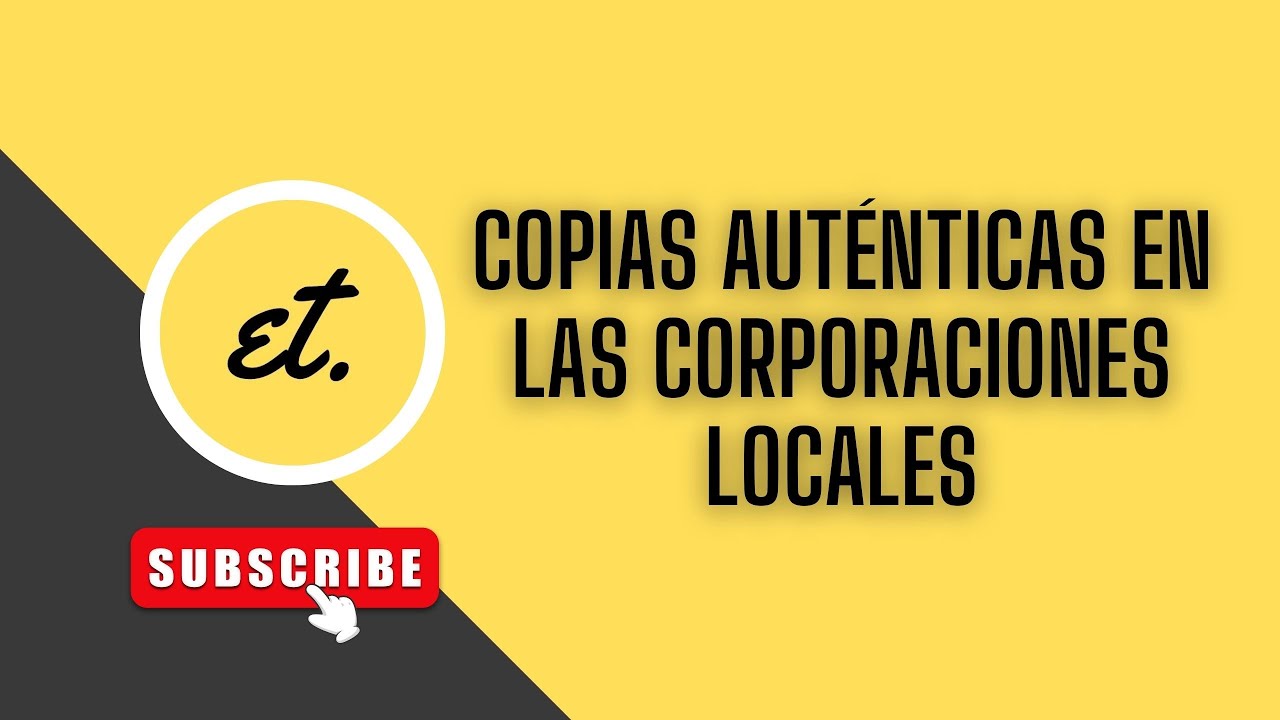 Las COPIAS AUTÉNTICAS en las CORPORACIONES LOCALES| deadet #oposicionescorporacioneslocales