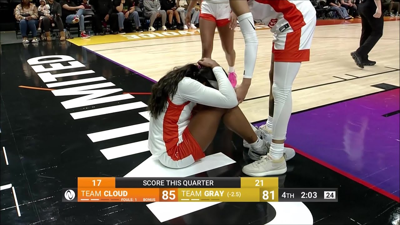 🤕 Ruthy Hebard ELBOWED In Back Of Head, Helped To Locker Room | Athletes Unlimited