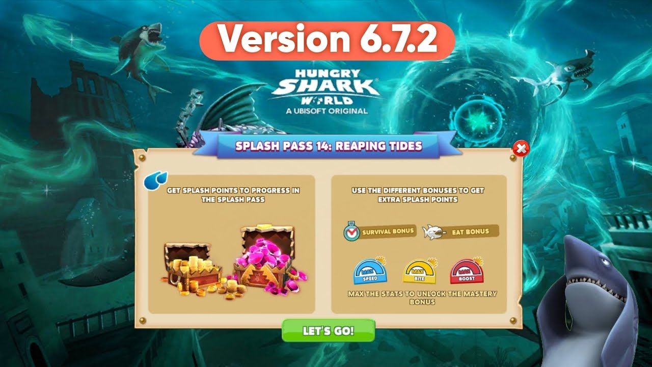 Hungry Shark World - Splash Pass 14 | Version 6.7.2