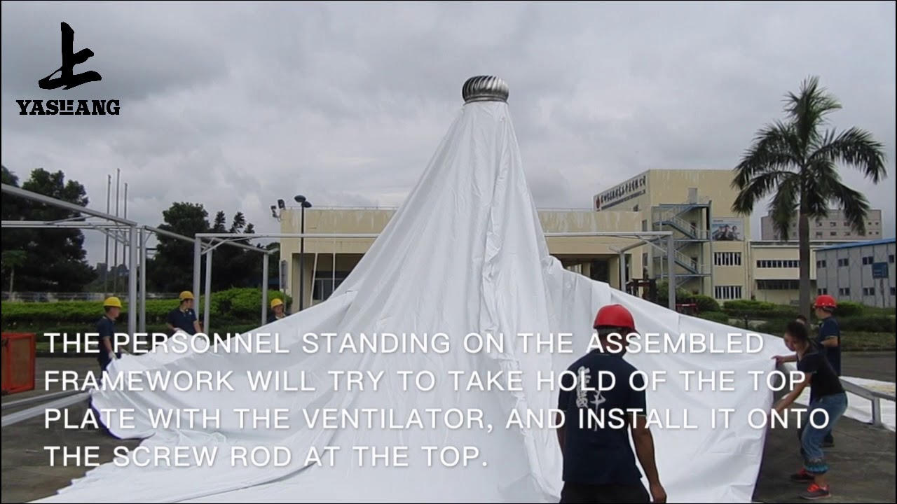 10x10m High Peak Tent Installation Video