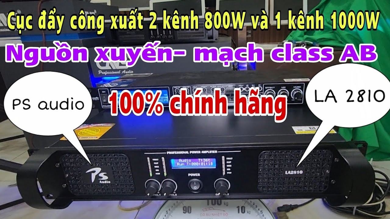 Đơn đi Mộc Châu- Sơn La. Cục đẩy 3 kênh hàng cao cấp,100% chính hãng PS audio mã LA2810