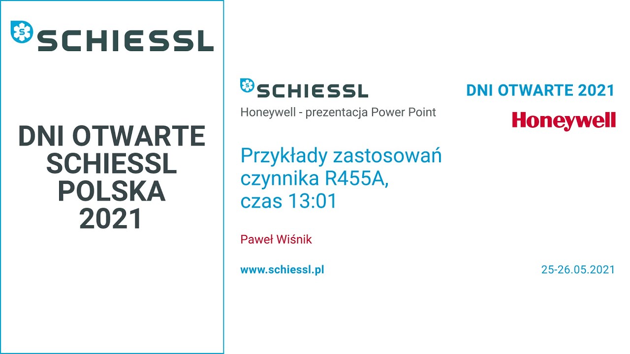 Dni Otwarte 2021, Przykłady zastosowań czynnika R455A