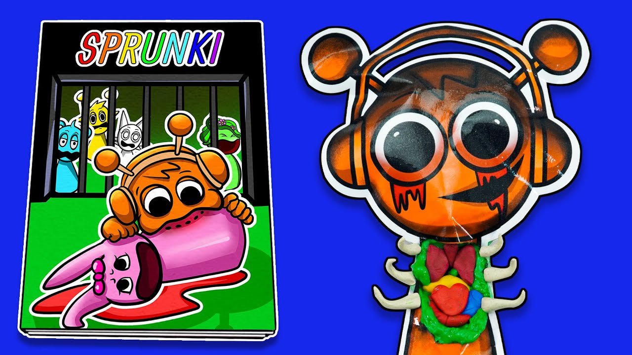 Изготовление книги-игры INCREDIBOX SPRUNKI 📚 (➕ Oren Horror Squishy Surgery) Звуковая лента своим...