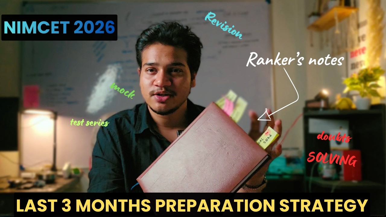 Last 3 months for NIMCET 🫣 what to do ? #nimcet #preparation #mca
