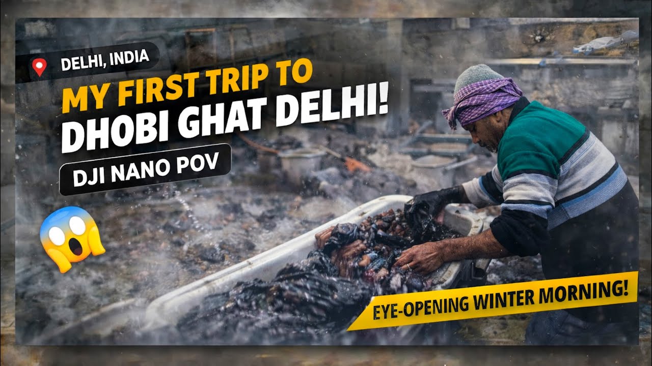 This Place Still Exists in 2026? Dhobi Ghat Delhi @DJI