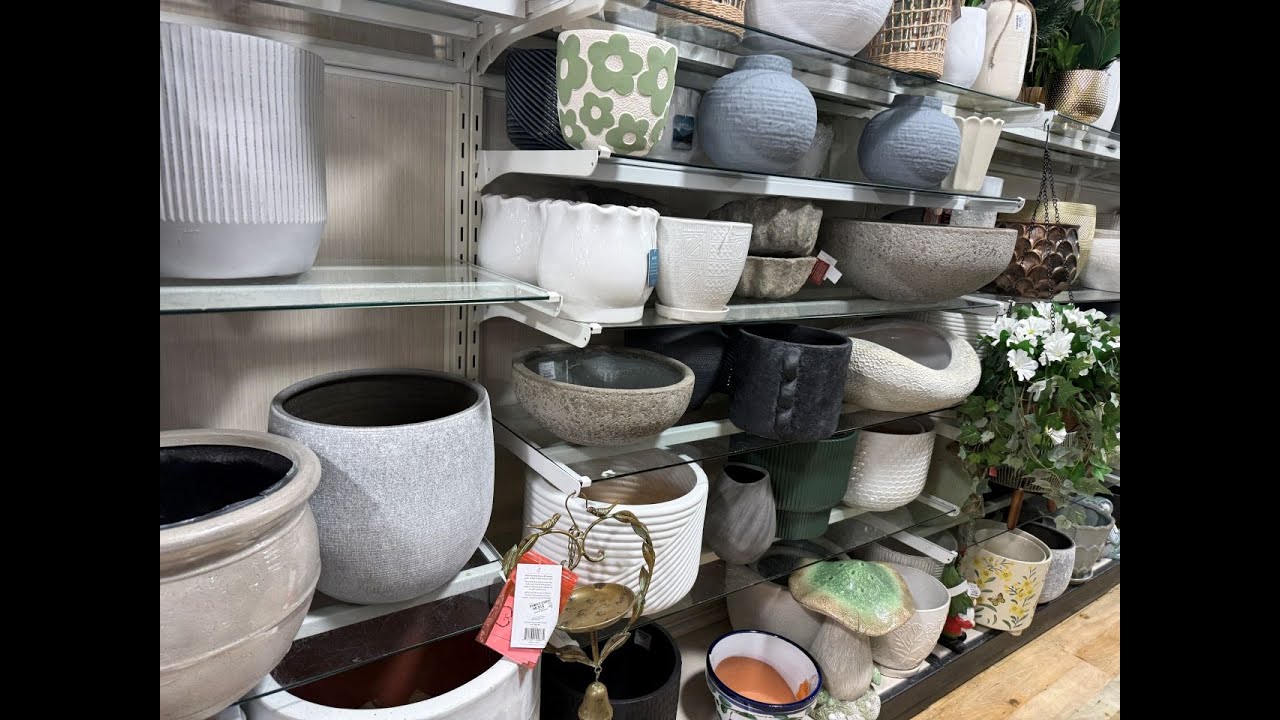 Home Goods:  Beautiful Planters, Spring Florals, And Home Decor 