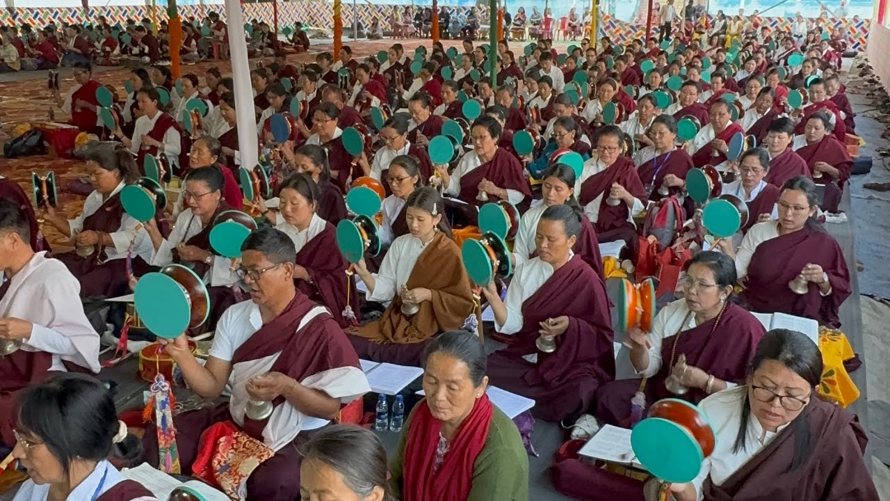 Fast day throema puja at mela ground Kalimpong..