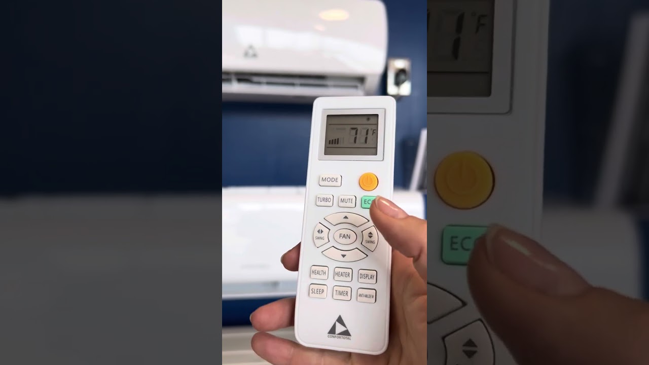 Кондиционер мощностью 9000 BTU, модель F, 110 В, пульт дистанционного управления. ConfortotalUSA ...