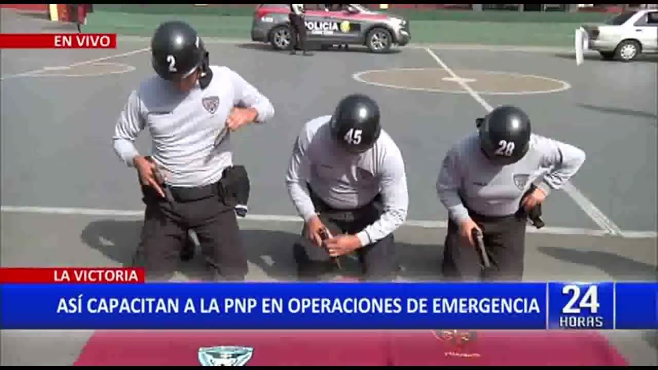 La Victoria: PNP recibe capacitación para operaciones de emergencia