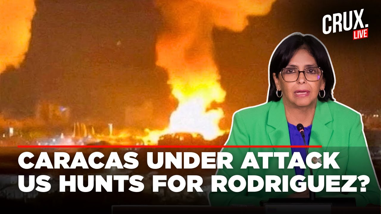 LIVE | Heavy Gunfire Near Venezuela's Presidential Palace In Caracas After Delcy Rodriguez Sworn In