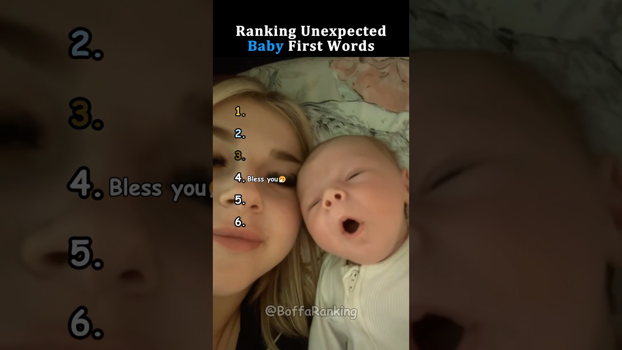 Ranking unexpected baby first words #ranking #funny #cute #baby
