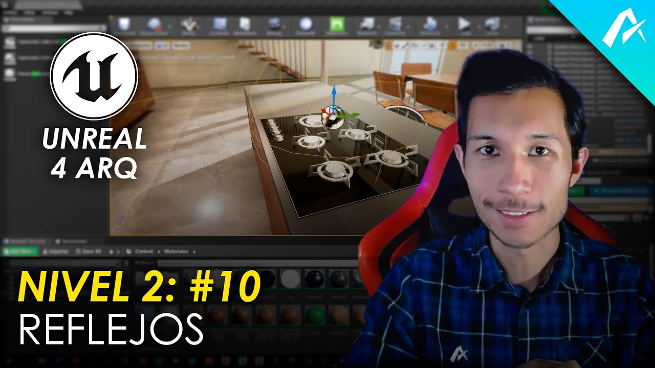 Reflejos en Unreal Engine | Nivel 2: Clase 10 | #Unreal4Arq