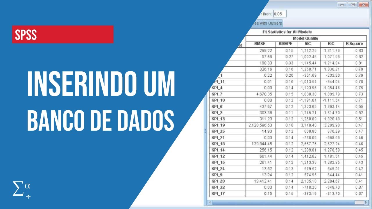 SPSS| Como inserir um BANCO DE DADOS no SPSS?
