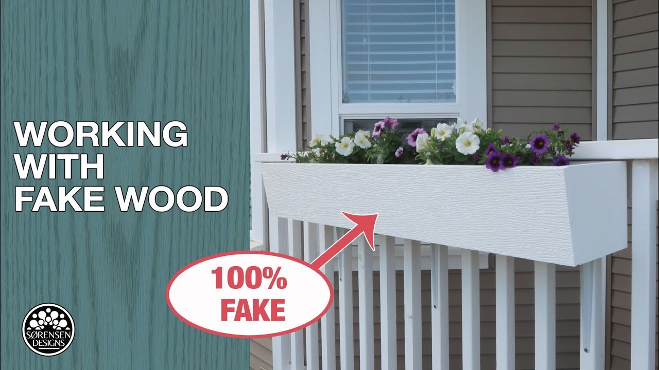 Working with Fake Wood // PVC Planter Boxes
