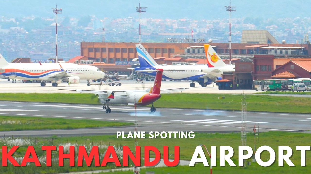 Kathmandu Airport (KTM/VNKT) Rush Hour Plane Spotting | Planes Taking Off & Landing on Runway 20