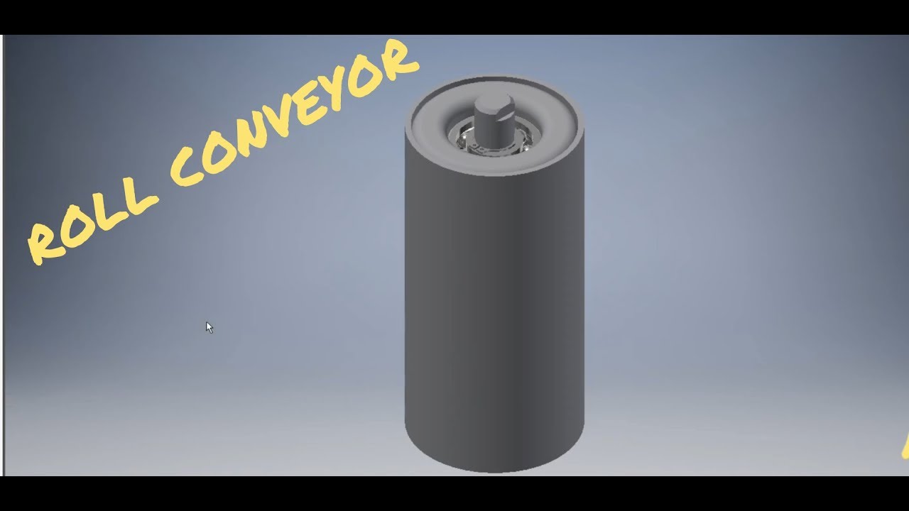 INVENTOR 2018, #TUTORIAL - ROLL CONVEYOR