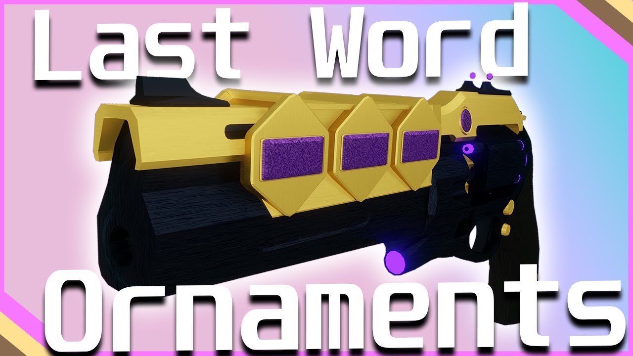 3D Modeling Custom Last Word Ornaments |Destiny 2