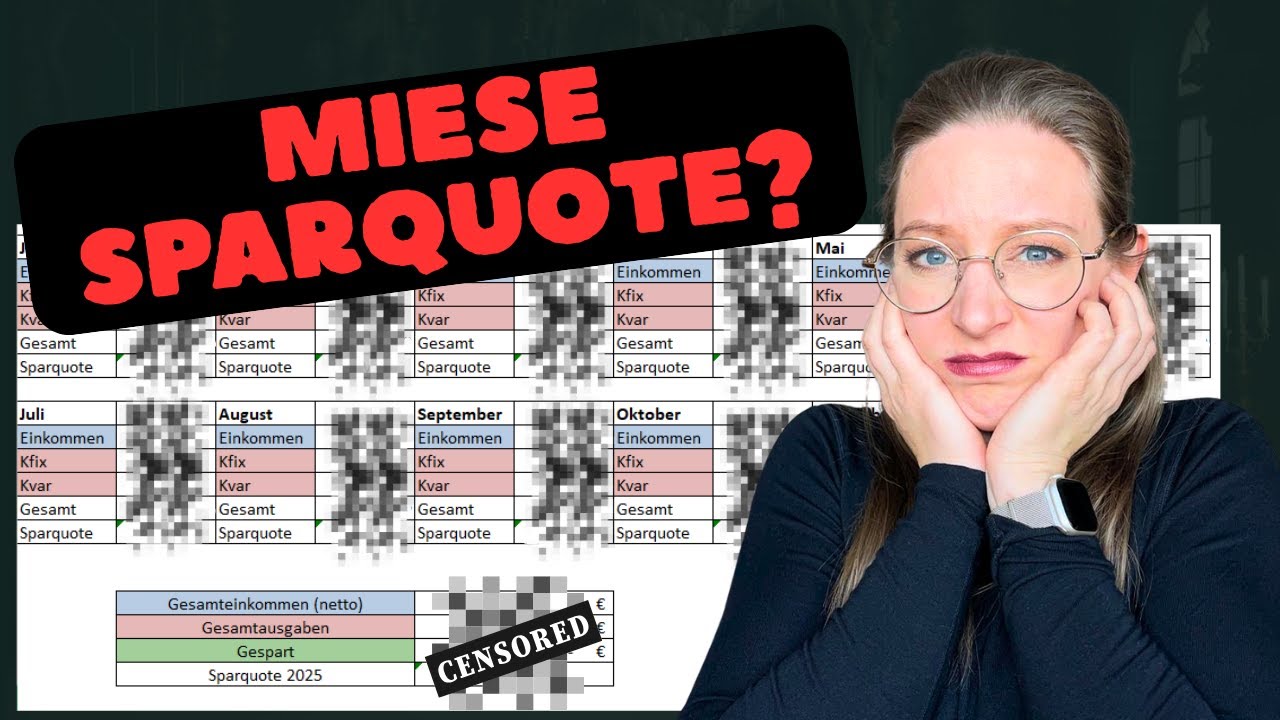 Wie viel konnte ich 2025 sparen? I SPARQUOTE I echte Einnahmen & Ausgaben I #budgetieren