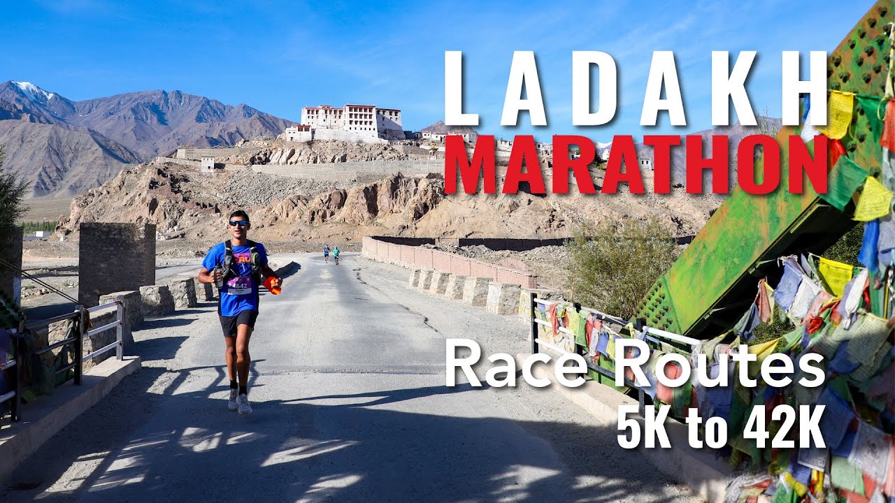 Ladakh Marathon Race Route - 5K to 42K