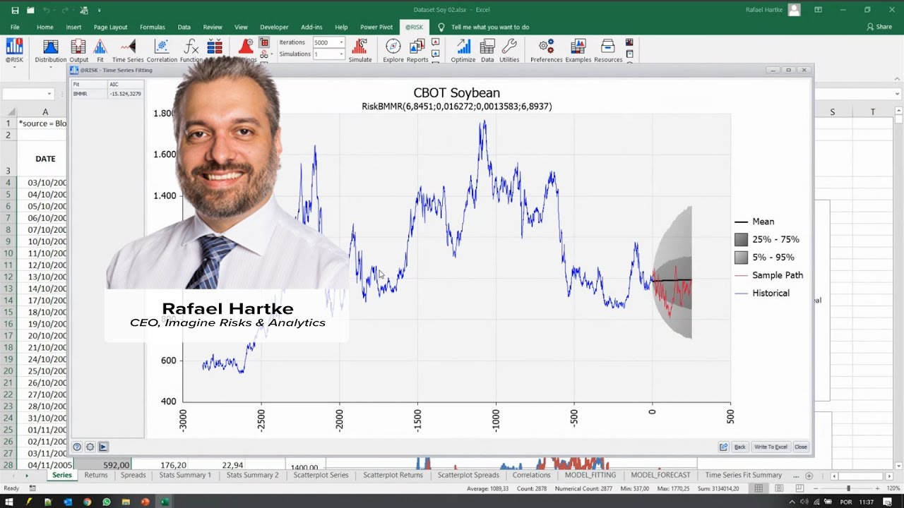 Calculating Commodity Prices and Correlations