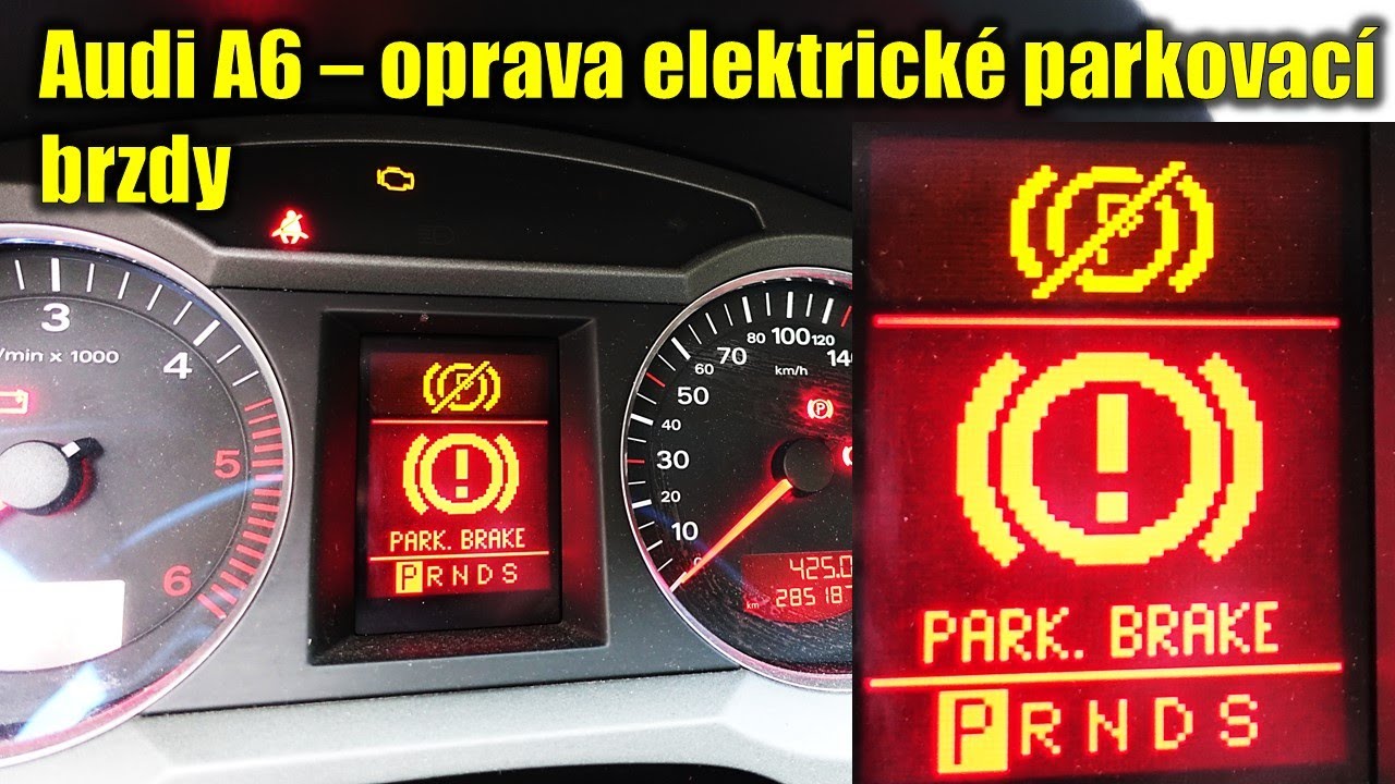 Oprava elektrické ruční brzdy Audi A6 Quattro 3.0 TDI 2005 | chyba 02432 | Electrical handbrake fix