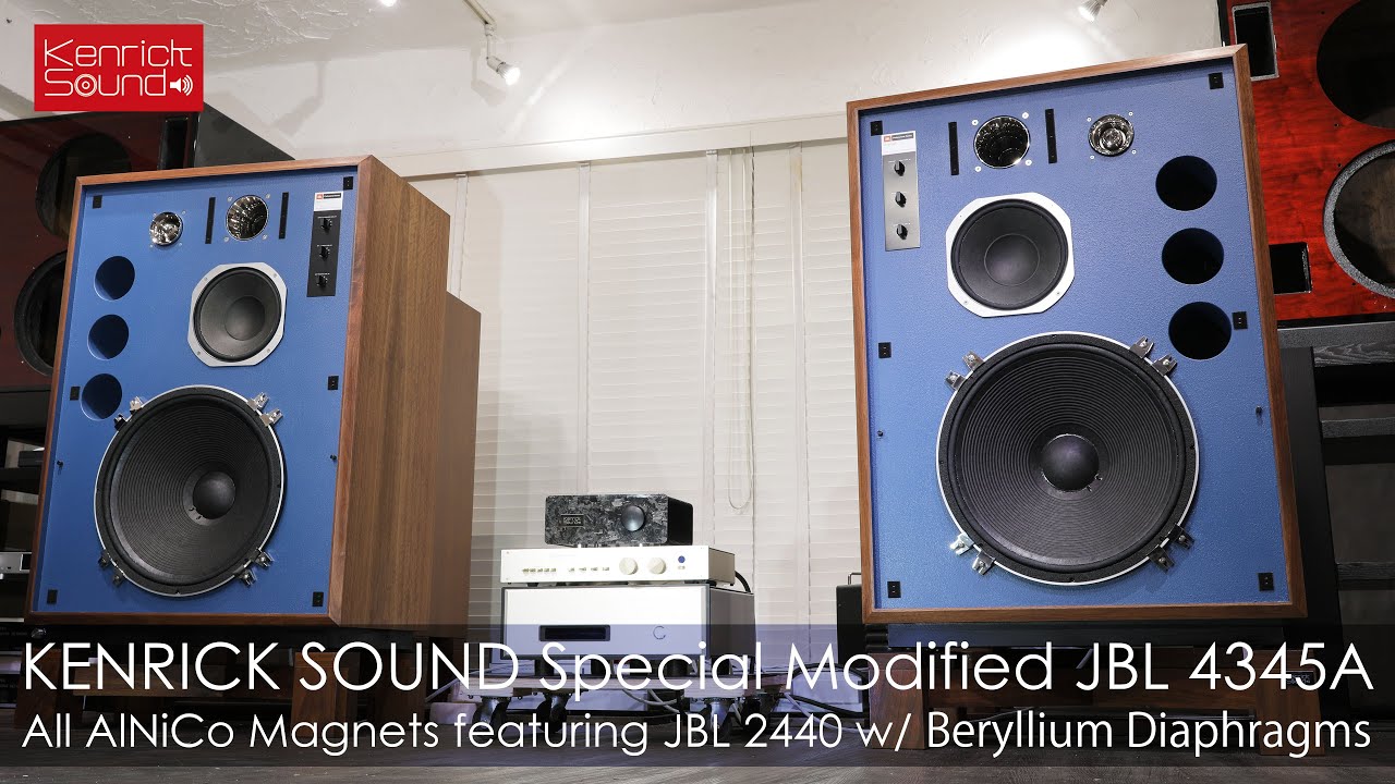 4インチベリリウム振動板搭載！オールアルニコ JBL 4345A Full AlNiCo & 4
