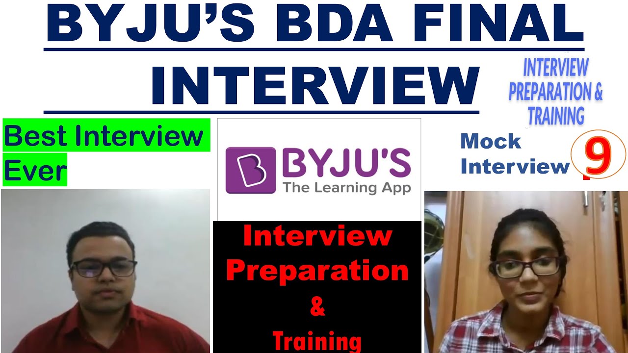Byju's Bda Final Interview #9 |Best interview ever| New Interview  Questions & Answers