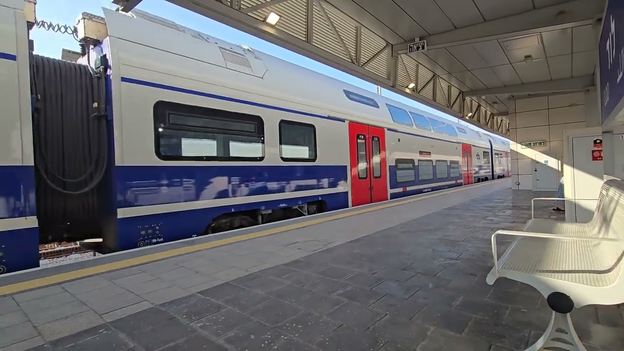 רכבות נכנסות ויוצאות ברציפים בתחנת לוד יום רביעי 4.6.25 חלק א