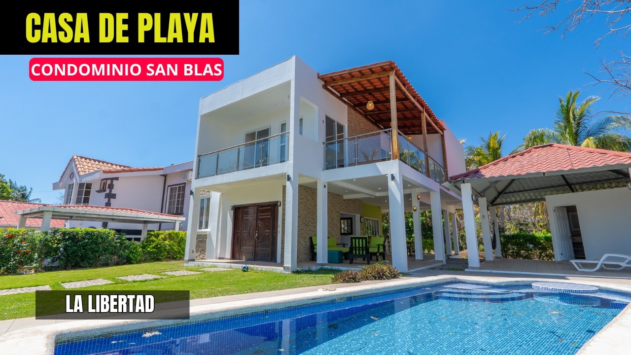 CASA DE PLAYA EN ALQUILER 🌊 | CONDOMINIO SAN BLAS – La Libertad