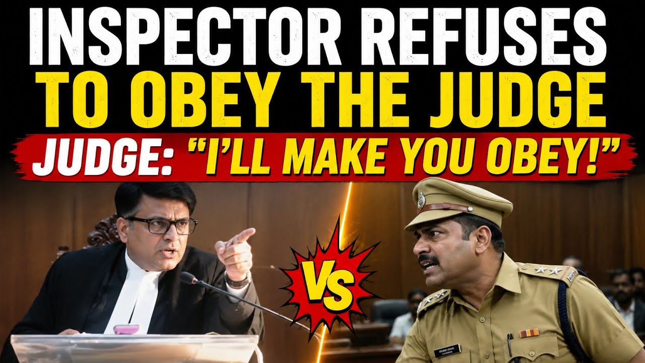 Inspector Refuses to Obey Judge! Judge Fires Back: &ldquo;I&rsquo;ll Make You Obey!&rdquo; | #inshortslaw #police 