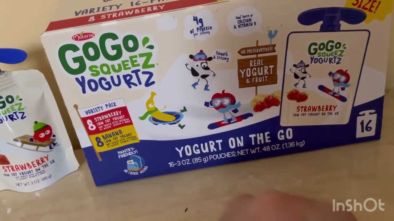 Review on gogo squeeze yogurtz #yogurt