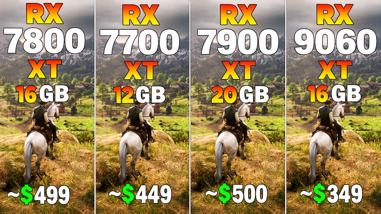 RX 7700 XT vs RX 7800 XT vs RX 7900 XT vs RX 9060 XT - 8 Game Test | Worth Upgrading?
