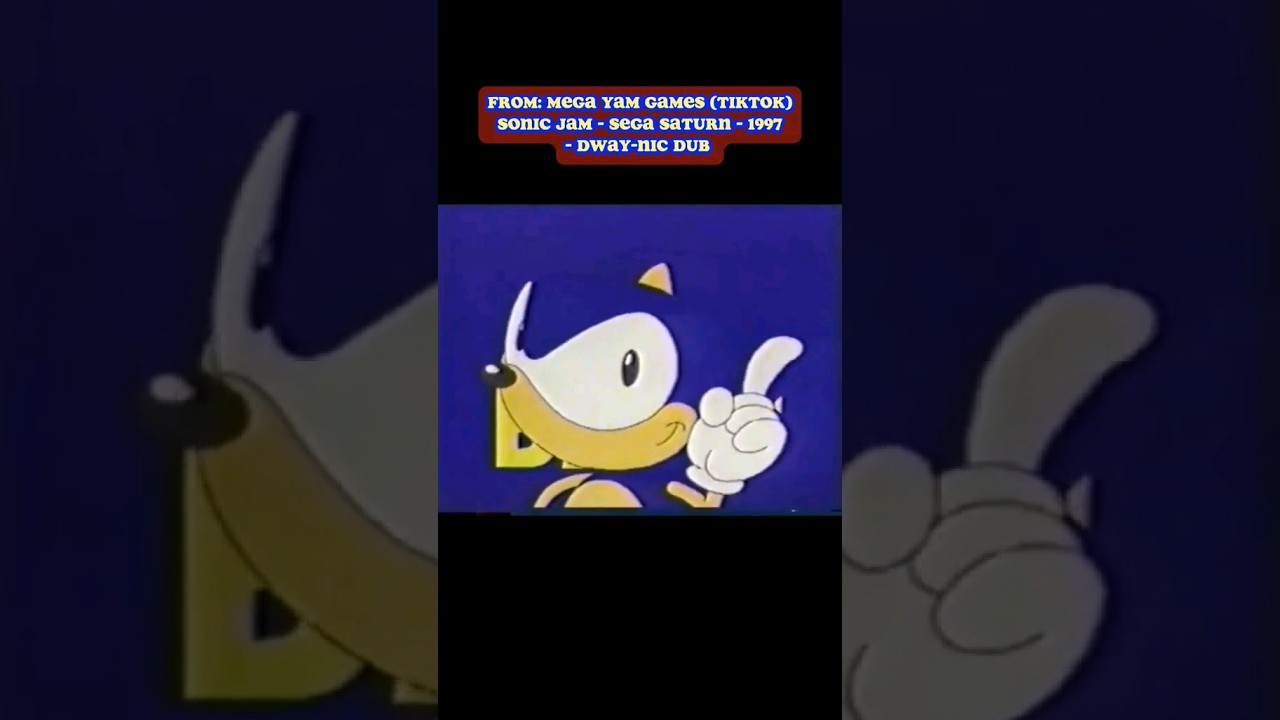 (90s TV) 📺 Dway-nic Dubbed, Japanese Sonic Jam Promo! #sonic #shorts