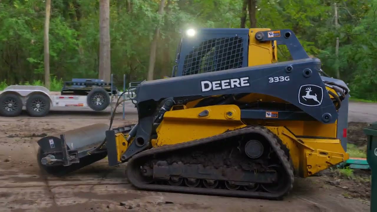 Yard Clean-Up Days 5 & 6 using John Deere 333G