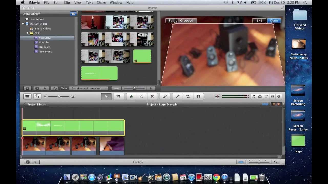 How to make an Animated Intro in iMovie '11