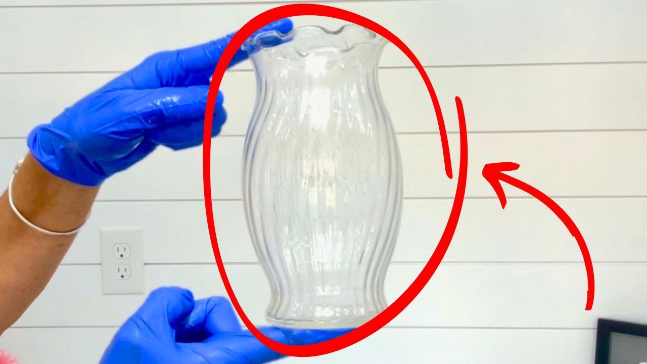 Buy a Dollar Store Vase and do this (BRILLIANT!)