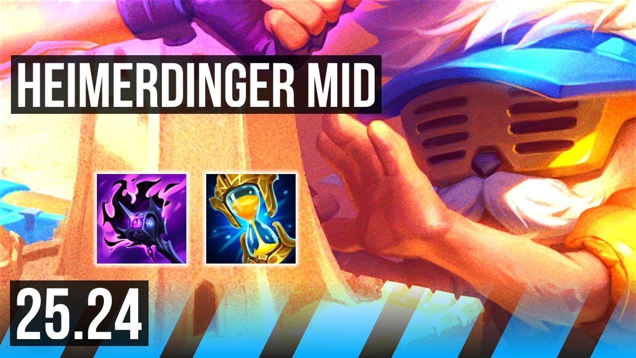 HEIMERDINGER vs SYLAS (MID) | Good KDA: 8/1/0 | KR Diamond | 25.24