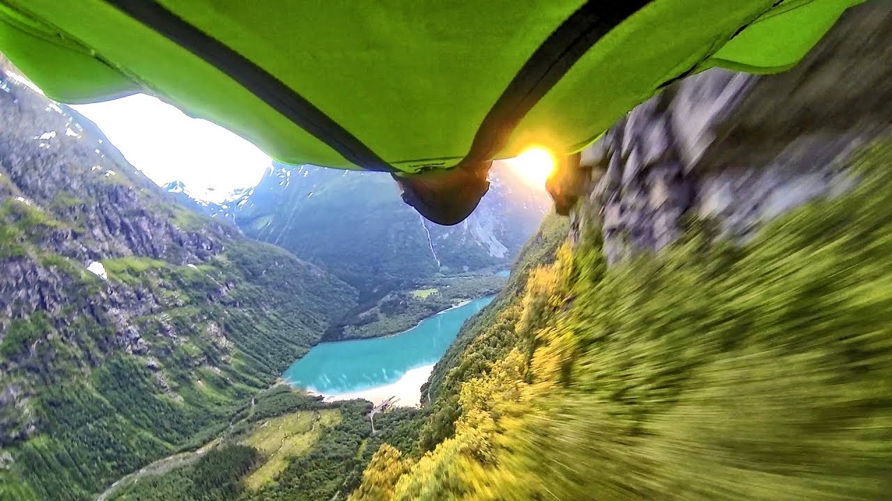 RAW Wingsuit Flight: Bodasfjellt Chest Cam